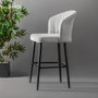 Hanah Home Rubi - Cream Juego de 4 Taburetes de Bar